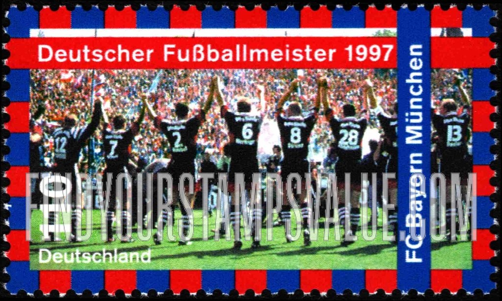 FindYourStampsValue: FC Bayern Munchen, 1997 German Soccer Champions