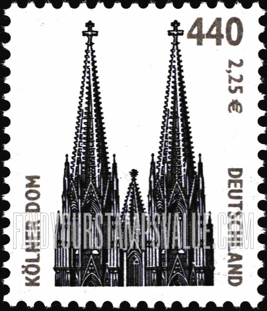 FindYourStampsValue: Historic Sites Type of 1987: Cologne Cathedral