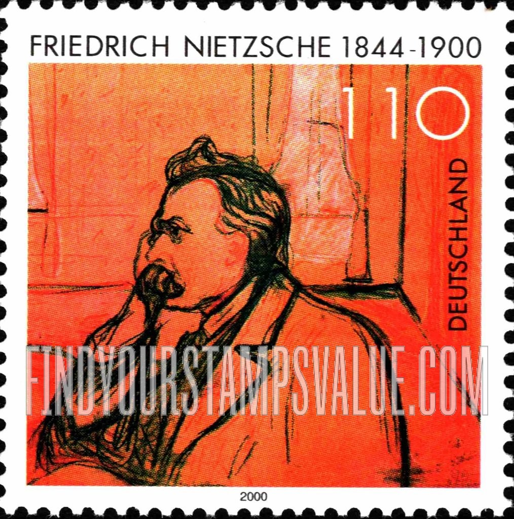 FindYourStampsValue: Friedrich Nietzsche (1844-1900), Philosopher