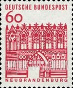 FindYourStampsValue: German Buildings through 12 Centuries - Treptow Gate, Neubrandenburg