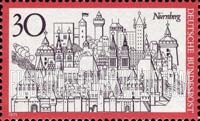 FindYourStampsValue: German Towns - View of Nuremberg
