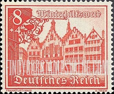 FindYourStampsValue: SEMI-POSTAL - Town Hall, Frankfurt