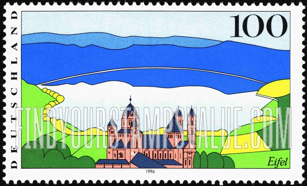FindYourStampsValue: Scenic Regions in Germany: Eifel