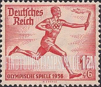 FindYourStampsValue: SEMI-POSTAL - Torch runner