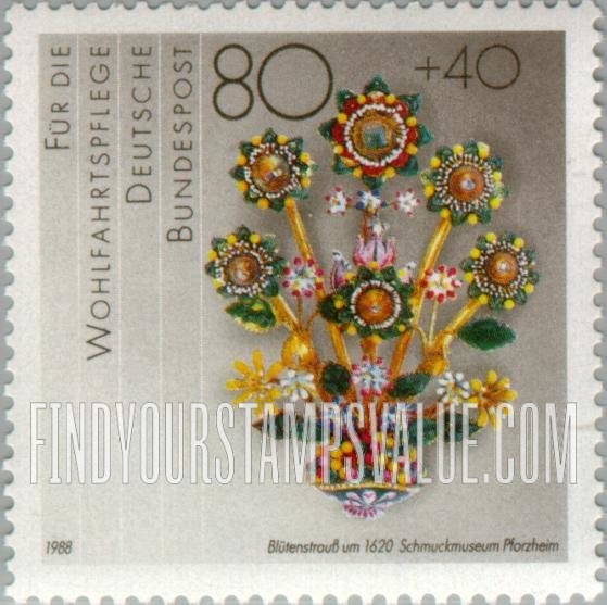 FindYourStampsValue: SEMI-POSTAL - Flower bouquet, c. 1620, Schmuck Museum, Pforzheim