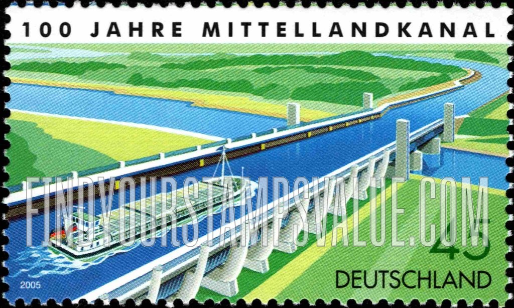 FindYourStampsValue: Mittelland Canal, Centennial