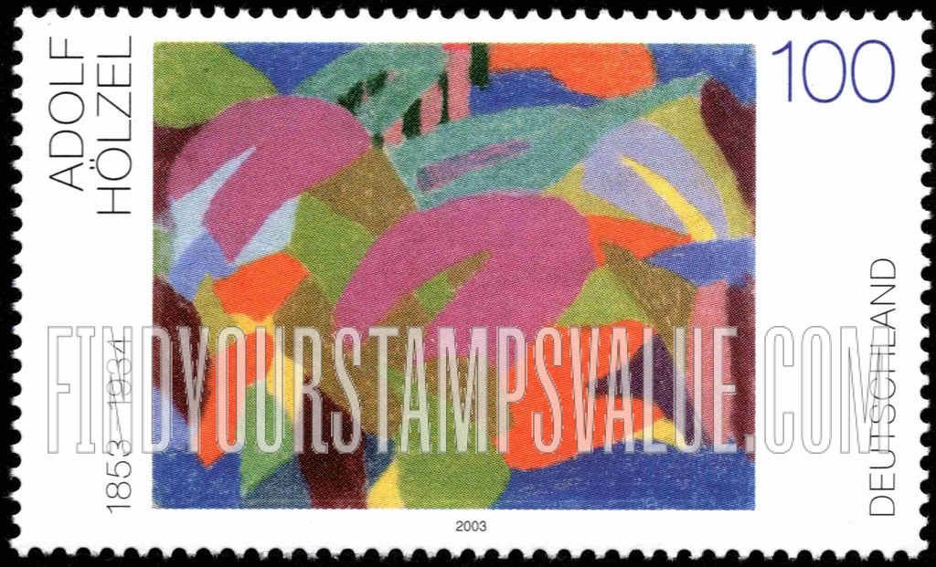 FindYourStampsValue: Composition, by Adolf Hölzel