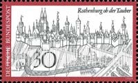 FindYourStampsValue: German Towns - Rothenburg ob der Tauber