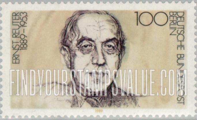 FindYourStampsValue: BERLIN - Ernst Reuter (1889-1953), Mayor of Berlin