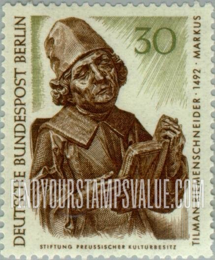 FindYourStampsValue: BERLIN - The Evangelist Mark, by Tilman Riemenschneider
