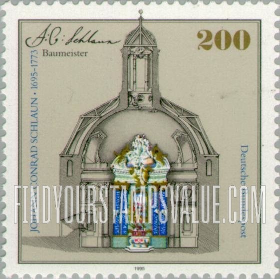 FindYourStampsValue: Johann Conrad Schlaun (1695-1773), Architect