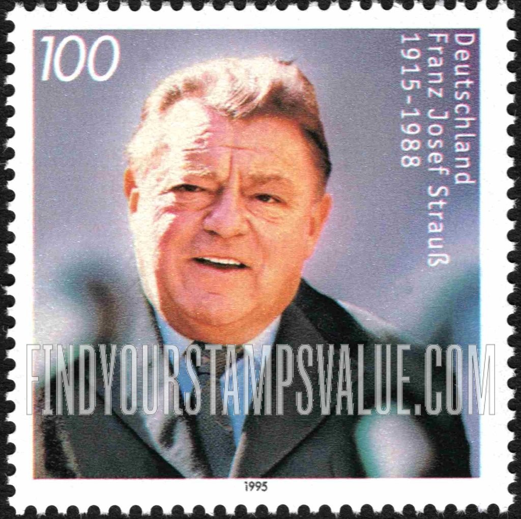FindYourStampsValue: Franz Josef Strauss (1915-88), Politician