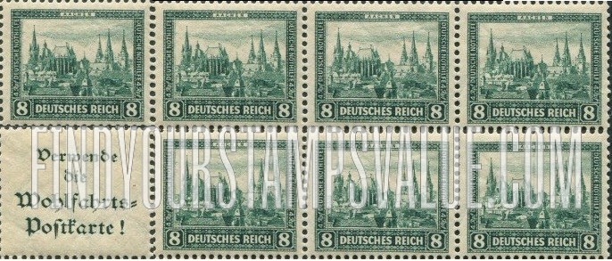 FindYourStampsValue: SEMI-POSTAL - Types of International Philatelic Exhibition Issue: Cathedral of Aachen