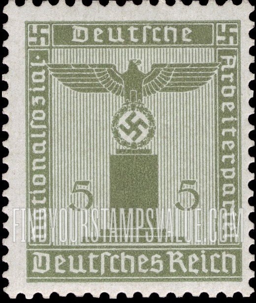 FindYourStampsValue: FRANCHISE - For use by the National Socialist German Workers’ Party: Party Emblem