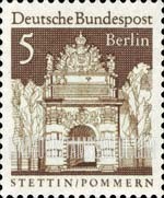 FindYourStampsValue: German Architecture of 12 Centuries - Berlin Gate, Stettin