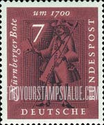FindYourStampsValue: Messenger, Nuremberg, 18th Century