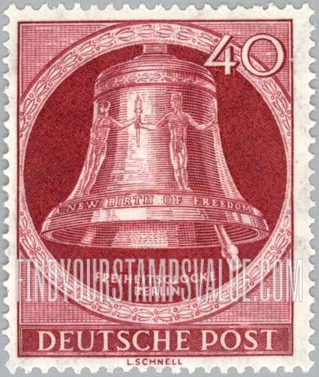 FindYourStampsValue: BERLIN - Freedom Bell, Berlin