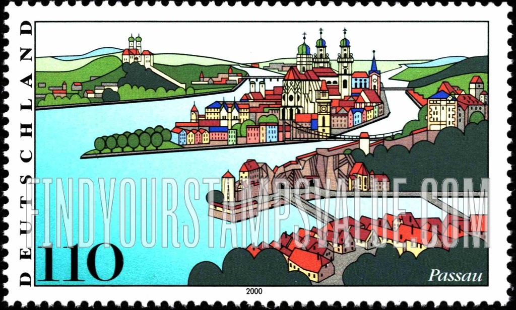 FindYourStampsValue: Scenic Regions Type of 1993: Passau