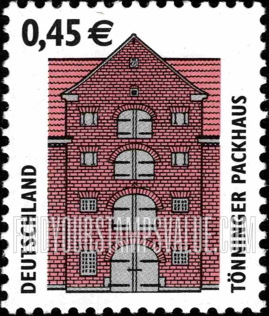 FindYourStampsValue: Historic Sites Type of 1987: Tönninger Packhaus (Warehouse, Tönning)