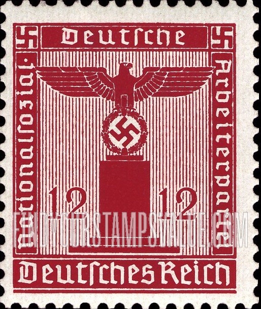 FindYourStampsValue: FRANCHISE - For use by the National Socialist German Workers’ Party: Party Emblem