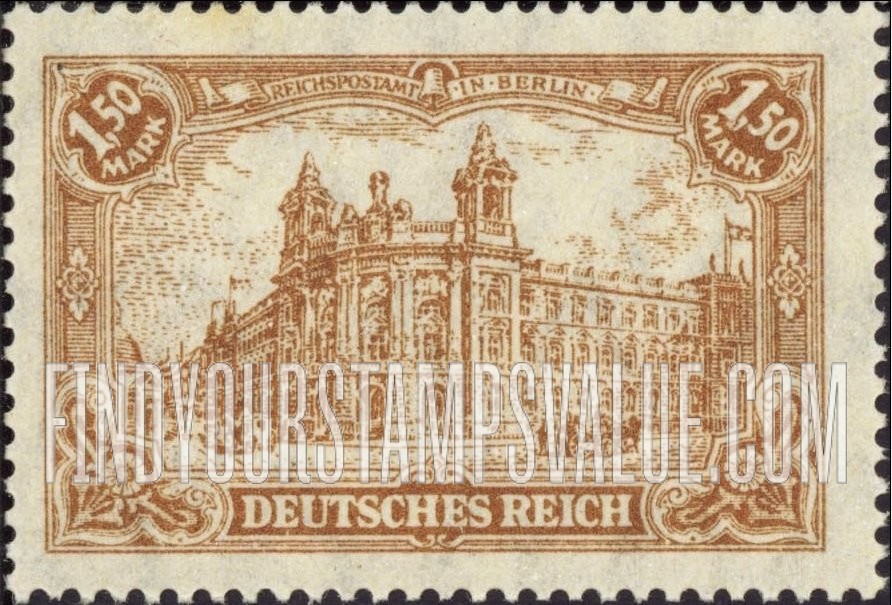 FindYourStampsValue: General Post Office in Berlin: Types of 1902