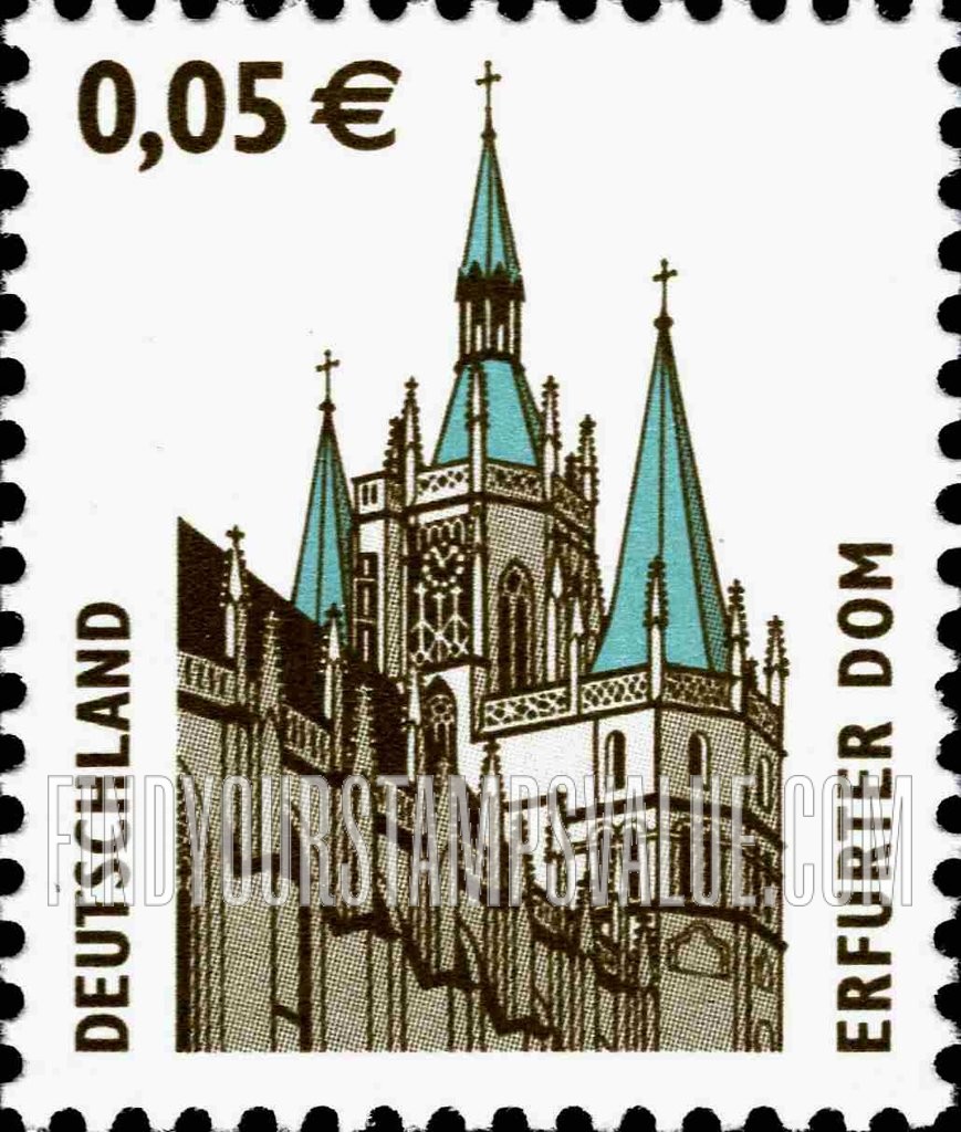 FindYourStampsValue: Historic Sites Type of 1987: Erfurt