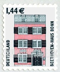 FindYourStampsValue: Historic Sites Type of 1987: Birthplace of Ludwig van Beethoven, Bonn