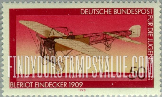 FindYourStampsValue: SEMI-POSTAL - Bleriot monoplane, 1909