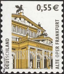 FindYourStampsValue: Historic Sites Type of 1987: Old Opera House, Frankfurt