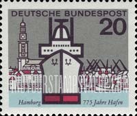FindYourStampsValue: State Capitals - 775th Anniversary of Hamburg Harbor