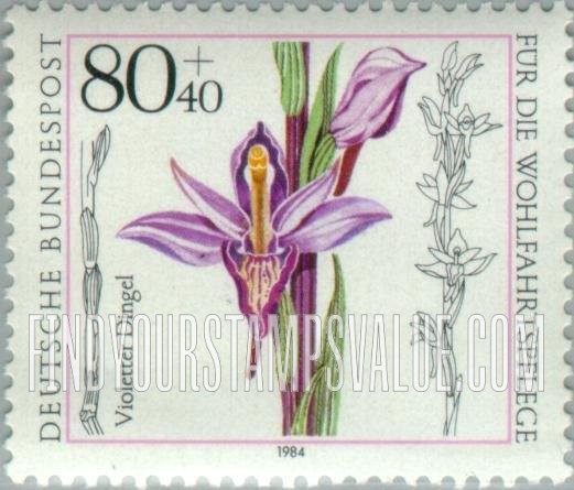 FindYourStampsValue: SEMI-POSTAL - Orchids: Limodorum abortivum