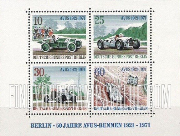 FindYourStampsValue: BERLIN - Racing Cars