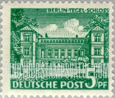 FindYourStampsValue: BERLIN - Tegel Castle