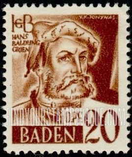 FindYourStampsValue: BADEN - Hans Baldung Grien