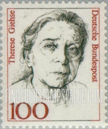 FindYourStampsValue: Famous Women: Therese Giehse (1898-1975), actress
