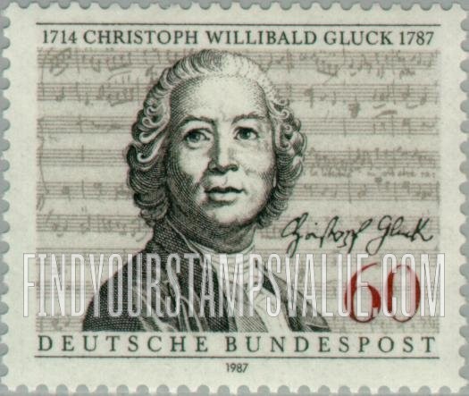 FindYourStampsValue: Christoph Willibald Gluck (1714-1787), Composer, and Score from the Opera Armide