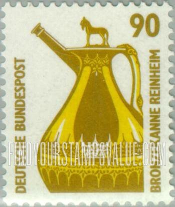 FindYourStampsValue: Historic Sites and Objects: Bronze flagon from Reinheim