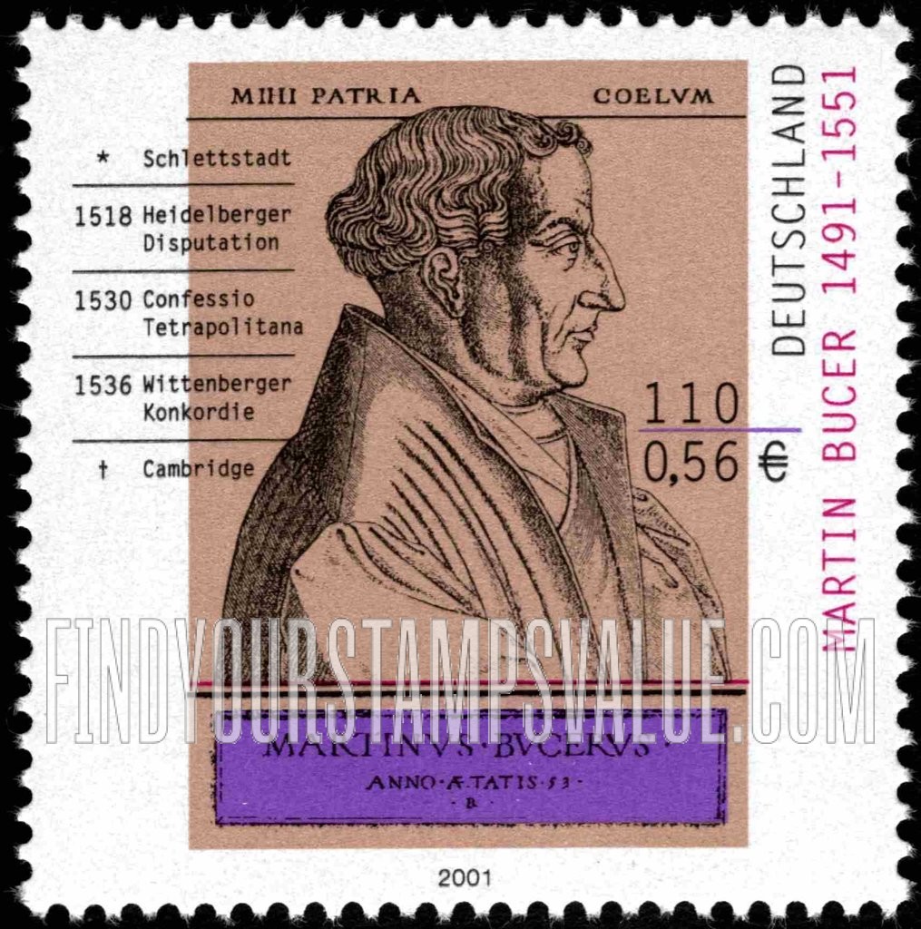 FindYourStampsValue: Martin Bucer (1491-1551), Theologian