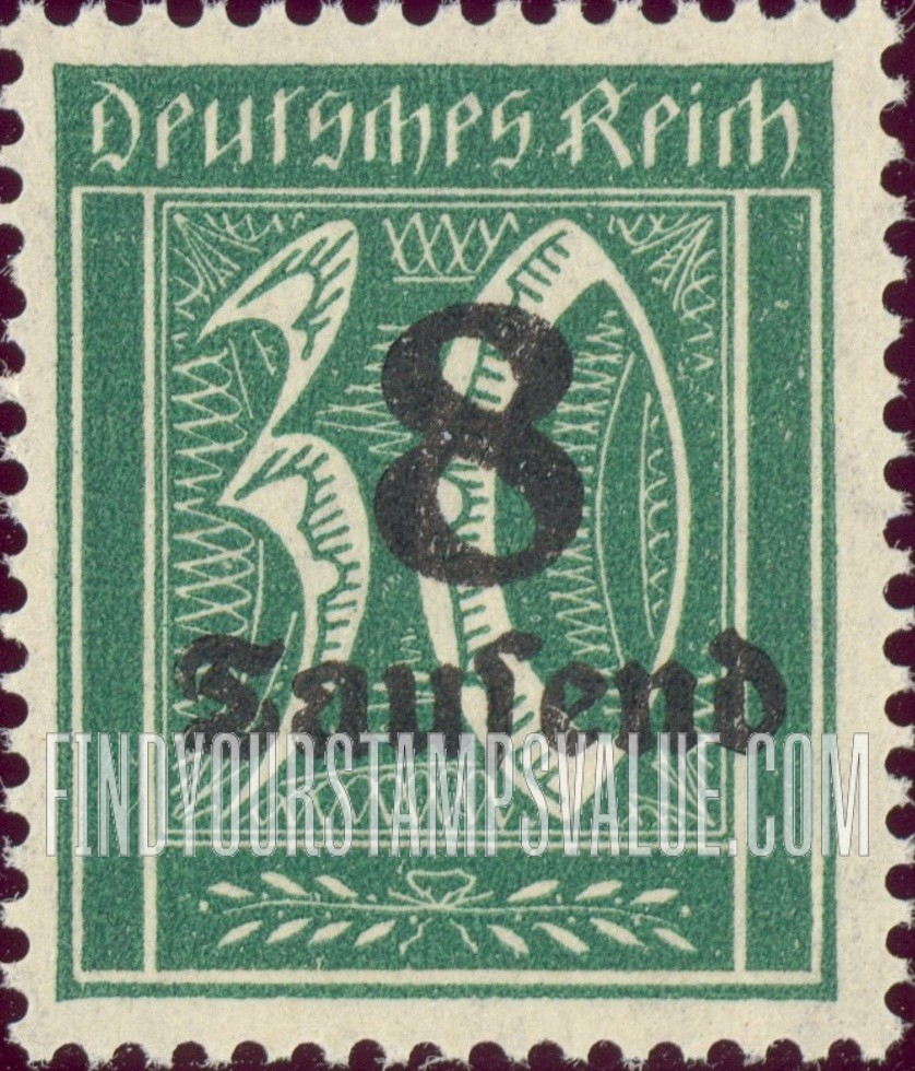 FindYourStampsValue: Numeral Value: Stamps and Types of 1922-23 Surcharged in Black