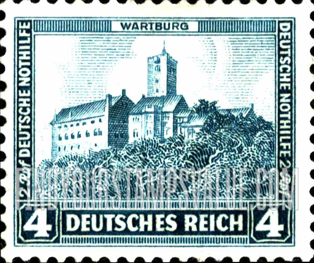 FindYourStampsValue: SEMI-POSTAL - Wartburg Castle