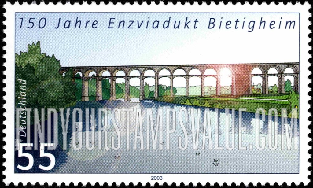FindYourStampsValue: Bietigheim Enzviadukt, 150th Anniversary