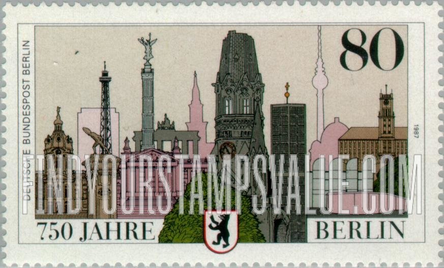 FindYourStampsValue: BERLIN - Berlin 750th Anniversary Type of Germany