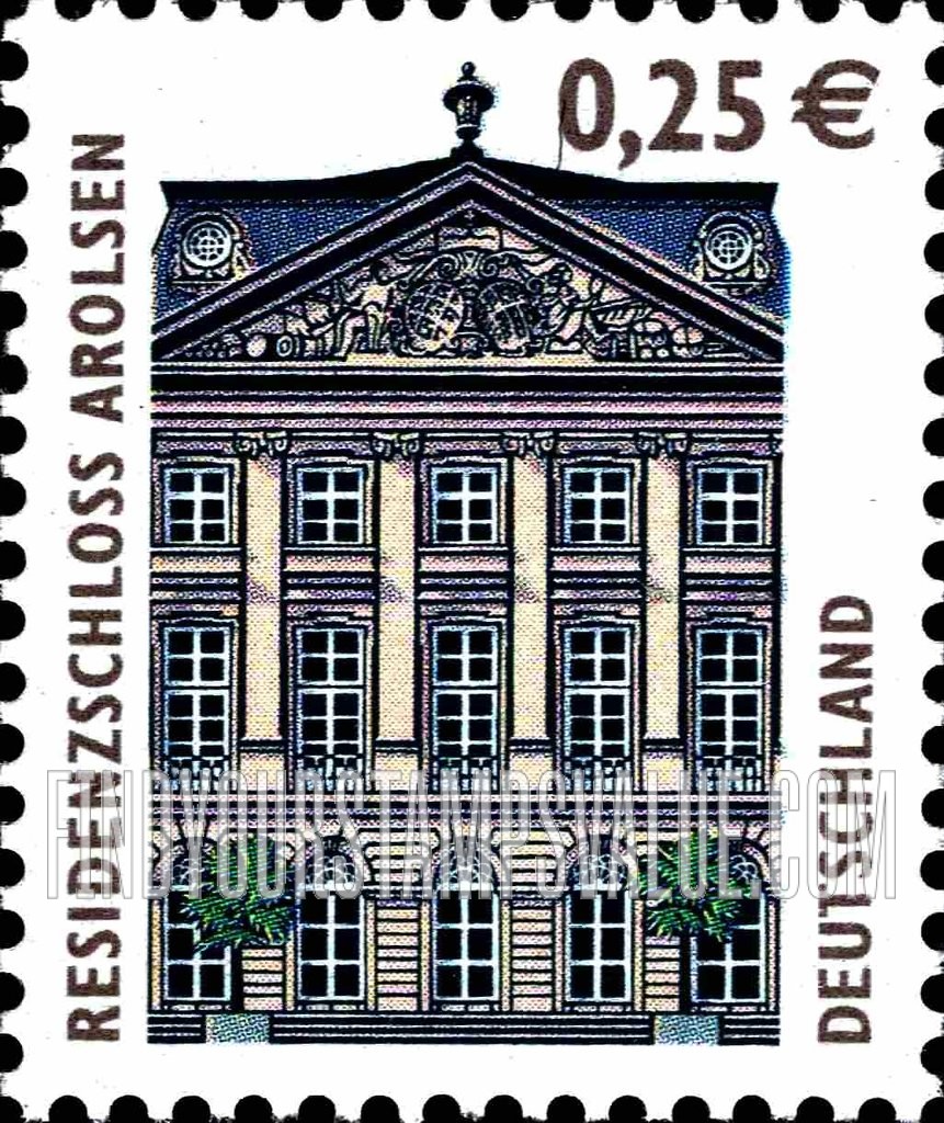 FindYourStampsValue: Historic Sites Type of 1987: Prince’s Residence, Arolsen