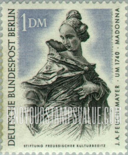FindYourStampsValue: BERLIN - Madonna, by Joseph Anton Feuchtmayer