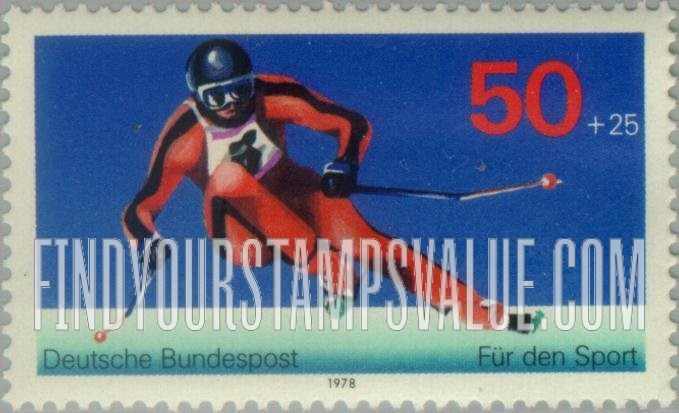 FindYourStampsValue: SEMI-POSTAL - Giant Slalom