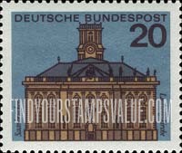 FindYourStampsValue: State Capitals - Ludwig's Church, Saarbrucken