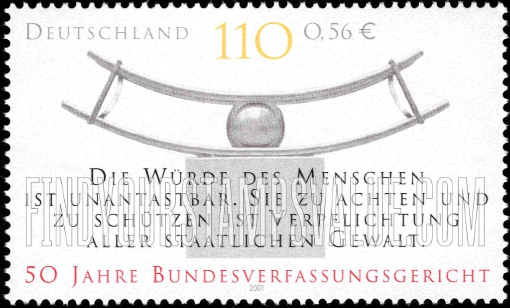 FindYourStampsValue: Federal Constitutional Court, 50th Anniversary