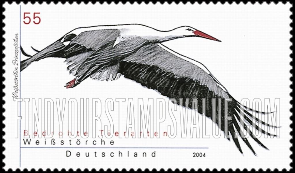FindYourStampsValue: White Stork