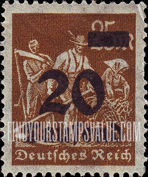 FindYourStampsValue: Farmers: Stamps and Types of 1922-23 Surcharged in Black