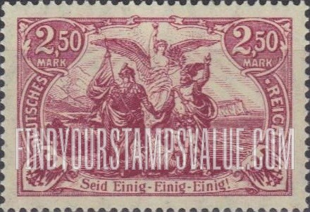 FindYourStampsValue: “Union of North and South Germany”: Types of 1902